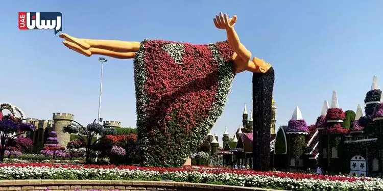 بانوی شناور در دبی میراکل گاردن