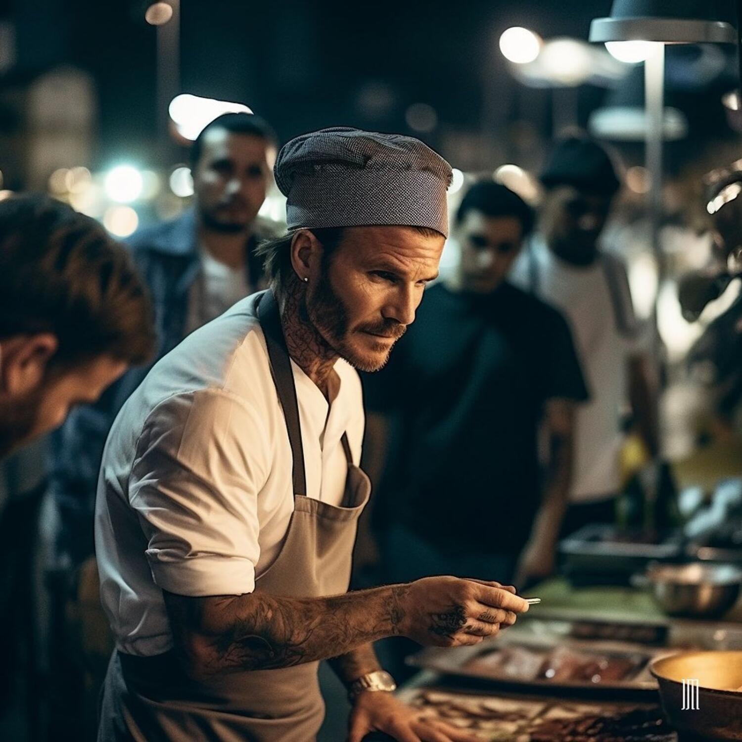 تصویر بازیکنان معروف بکام با هوش مصنوعی 