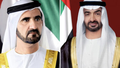 رهبران امارات پایان ماموریت سلطان النیادی را به او تبریک گفتند