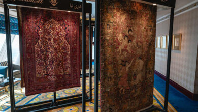 نمایش فرش های دستباف کمیاب و عتیقه در برج العرب