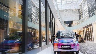 ساخت مرکز خرید در دبی که می‌توانید با ماشین در آن بگردید