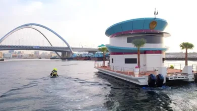 دبی یک ایستگاه آتش نشانی شناور را راه اندازی کرد