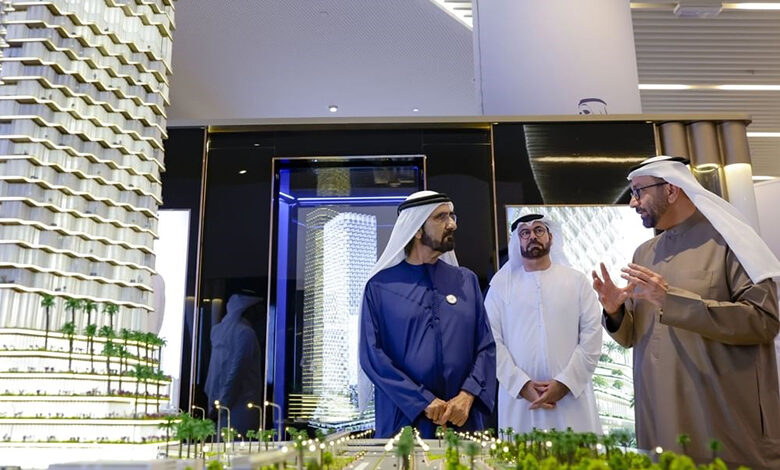 برج خیریه‌ی یک میلیارد غذا در بزرگراه شیخ زاید ساخته می‌شود