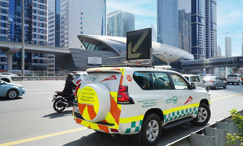 ماشین های واکنش سریع RTA ترافیک را در دبی کم می کند