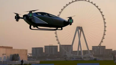 اولین فرودگاه عمودی برای خودروهای پرنده برقی در امارات