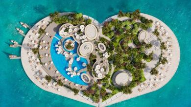 دبی یک جزیره به شکل قلب به نام "ماه عسل" می سازد