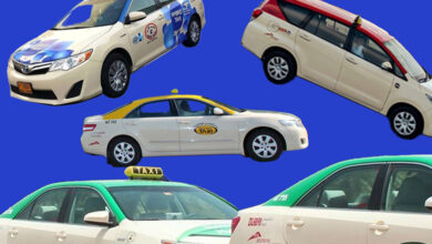 چرا تاکسی های دبی رنگ های مختلفی دارند؟