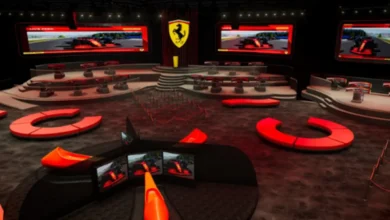 اولین سالن مسابقات بازی های کامپیوتری با تم فراری در دنیا