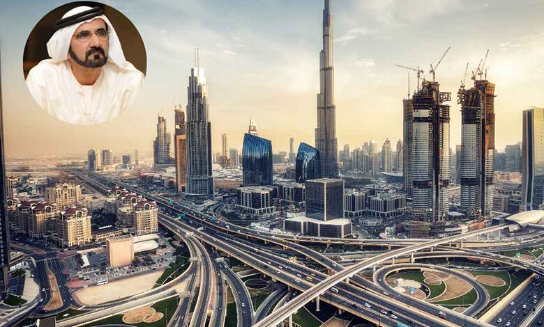 حاکم دبی پروژه 5 ساله ساخت خیابان ها و مسیرهای جدید در شهر را تایید کرد