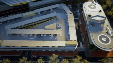 اولین فرودگاه عمودی تاکسی های پرنده دبی کجاست و چه نام دارد؟